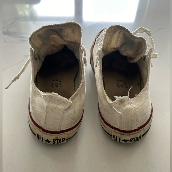 2/$30 Converse All Star chucks sneakers white blue navy red fits like wm’s 8.5-9 - Picture 5 of 8